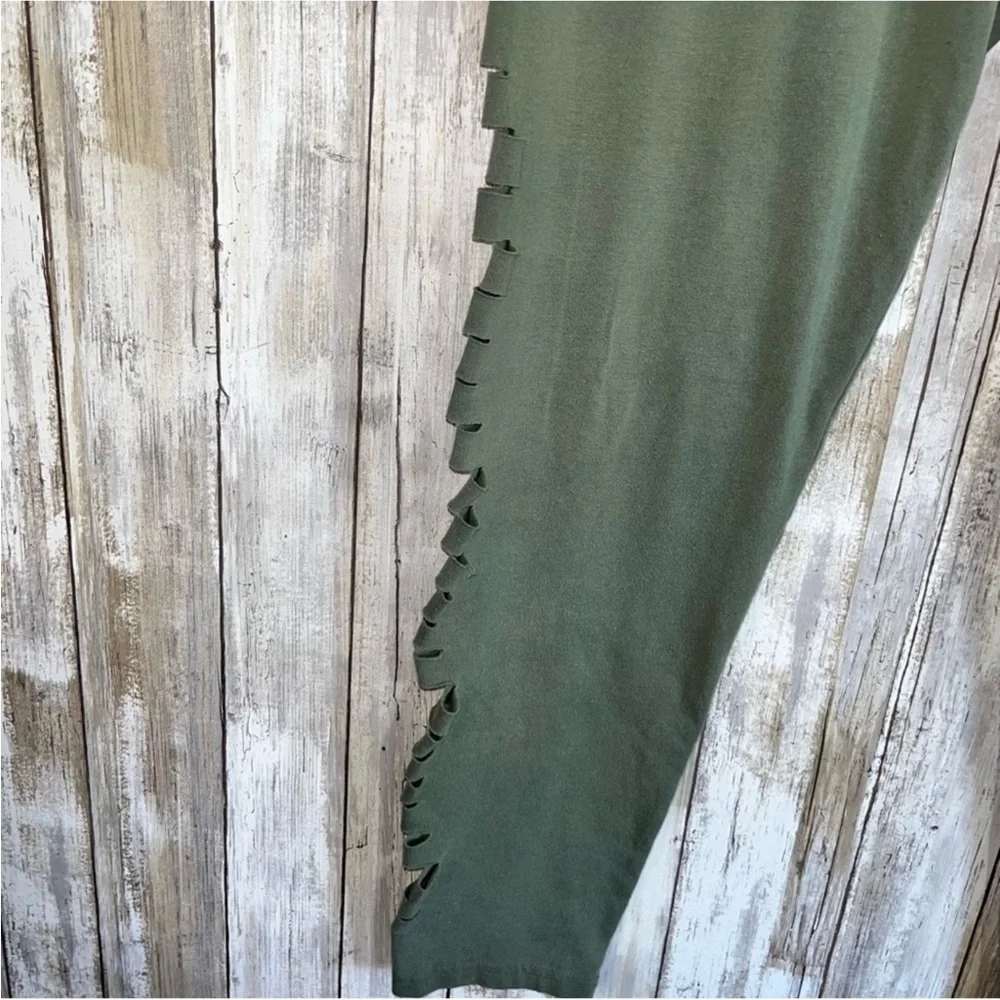 Aerie Olive Green Slit Side Leggings - Picture 2 of 4